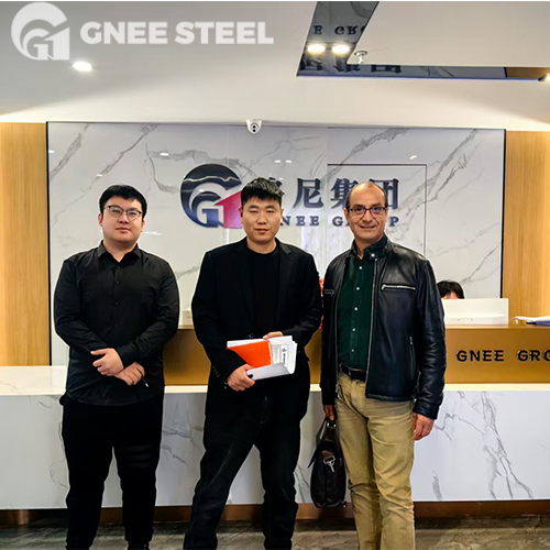 A Portuguese customer visited GNEE to purchase API 5L X70 PSL2 line conduit