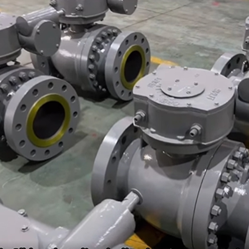 Q347Y-600LB 8” Hard-Sealing Ball Valve Ship to Qatar